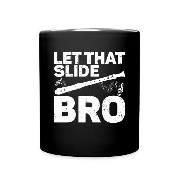 Flöte - Tasse einfarbig - Schwarz - Vorne
