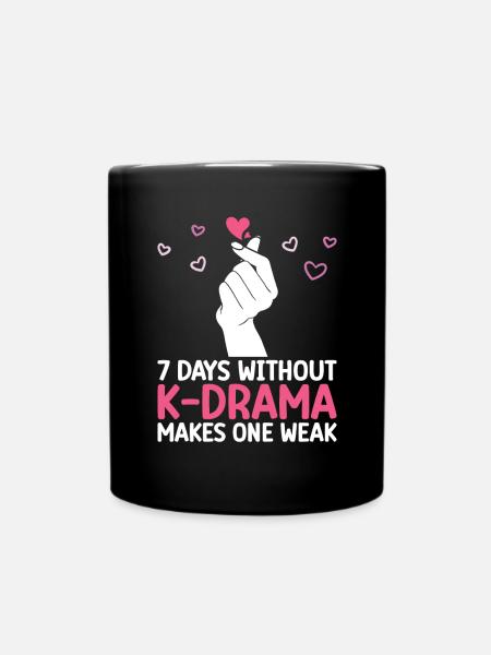 K-Drama - Tasse einfarbig - Schwarz