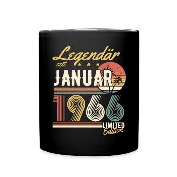 Cadeau d’anniversaire légendaire depuis janvier 1966 - Mug uni - noir - Devant