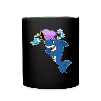 Pêche au filet de débarquement pour les pêcheurs de requins - Mug uni - noir - Devant