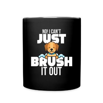 Drôle de toiletteur de chien Cadeaux Soins de spa de toilettage pour animaux de compagnie - Mug uni - noir - Devant