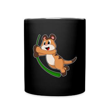 Jungle de Liana, suricate - Mug uni - noir - Devant