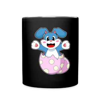 Rabbit Egg - Full Colour Mug - black - Front