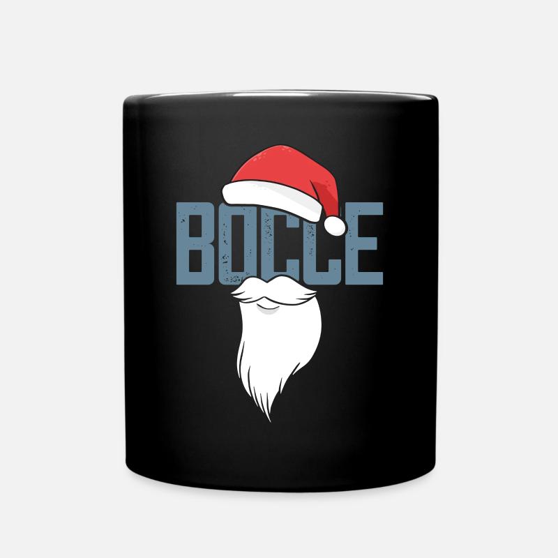 Bocce Santa Claus Bocce Ball with Jack Bocci - Full Colour Mug - black