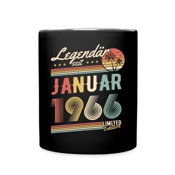 Cadeau d’anniversaire légendaire depuis janvier 1966 - Mug uni - noir - Devant