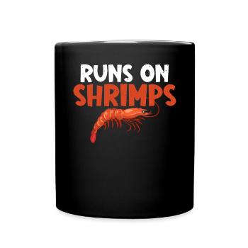 Shrimp Lover Gift - Full Colour Mug - black - Front