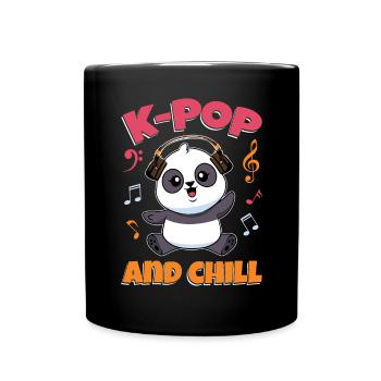 K-Pop Panda - Full Colour Mug - black - Front