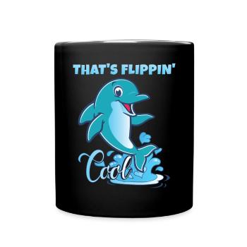C’est Flippin' Cool | Dauphin mignon - Mug uni - noir - Devant