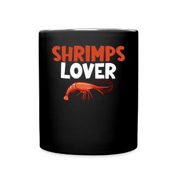 Shrimp Lover Gift - Full Colour Mug - black - Front