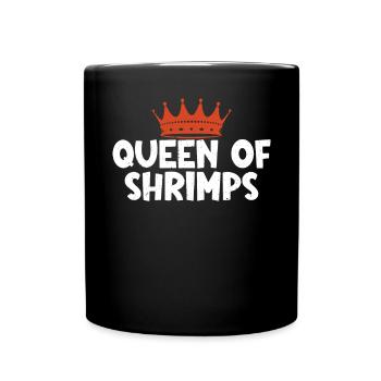 Garnelenliebhaber Geschenk - Tasse einfarbig - Schwarz - Vorne