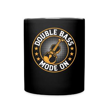 Contrabass Musician Double Bass Player - Double Ba - Full Colour Mug - black - Front