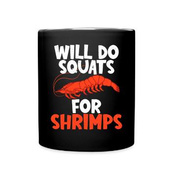 Shrimp Lover Gift - Full Colour Mug - black - Front