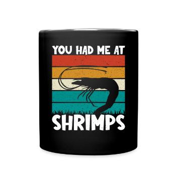Shrimp Lover Gift - Full Colour Mug - black - Front