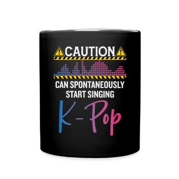 Kpop Lover Corée du Sud Musique pop - Mug uni - noir - Devant