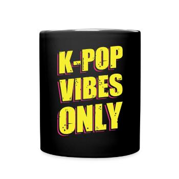 K-Pop Vibes - Tasse einfarbig - Schwarz - Vorne