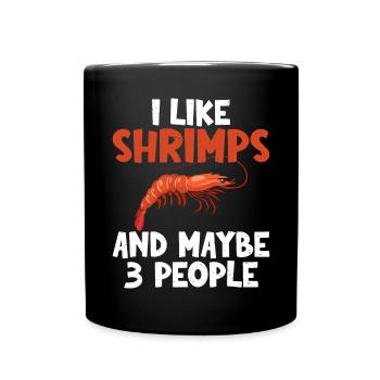 Shrimp Lover Gift - Full Colour Mug - black - Front