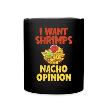 Shrimp Lover Gift - Full Colour Mug - black - Front