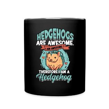 Propriétaires de hérissons Hérissons amoureux animal mignon - Mug uni - noir - Devant