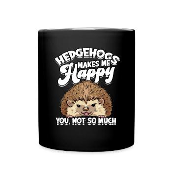 Propriétaires de hérissons Hérissons amoureux animal mignon - Mug uni - noir - Devant