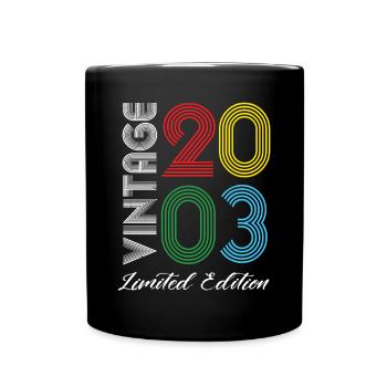Vintage 2003 Vintage Geburtstag Retro Vintage - Tasse einfarbig - Schwarz - Vorne