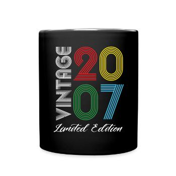 Millésime 2007 Vintage Anniversaire Rétro Vintage - Mug uni - noir - Devant