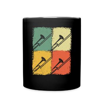 Trombone Joueur de trombone Tromboniste - Mug uni - noir - Devant