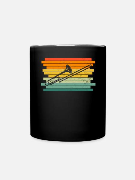 Posaune Posaunenspieler Posaunist - Tasse einfarbig - Schwarz