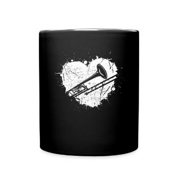 Trombone Joueur de trombone Tromboniste - Mug uni - noir - Devant