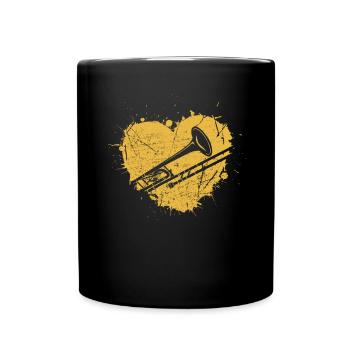Trombone Joueur de trombone Tromboniste - Mug uni - noir - Devant