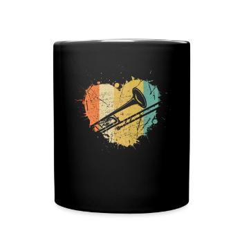 Trombone Joueur de trombone Tromboniste - Mug uni - noir - Devant