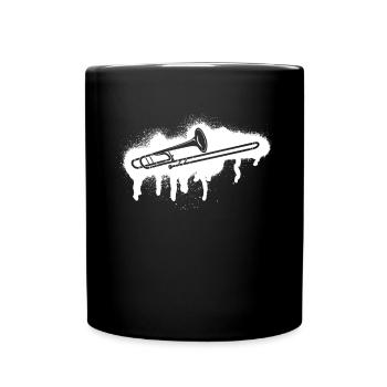 Trombone Joueur de trombone Tromboniste - Mug uni - noir - Devant