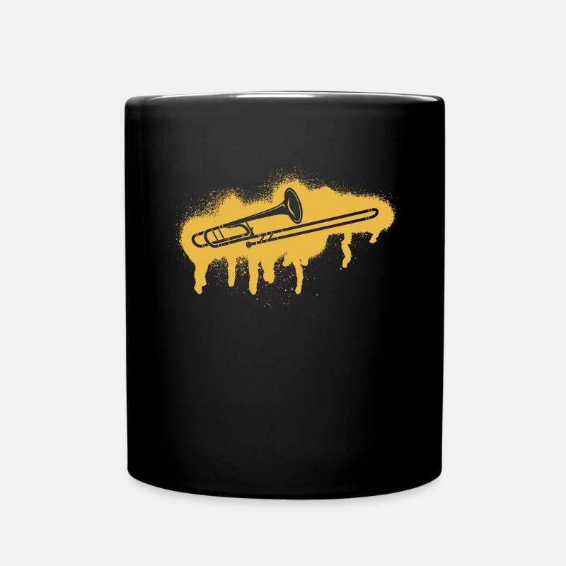 Trombone Trombone player Trombonist - Full Colour Mug - black