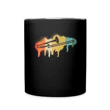 Trombone Joueur de trombone Tromboniste - Mug uni - noir - Devant