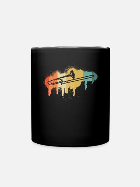 Posaune Posaunenspieler Posaunist - Tasse einfarbig - Schwarz