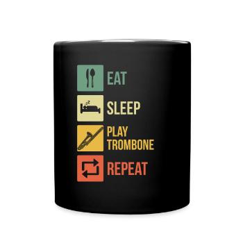 Trombone Joueur de trombone Tromboniste - Mug uni - noir - Devant