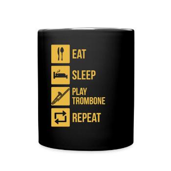 Trombone Joueur de trombone Tromboniste - Mug uni - noir - Devant