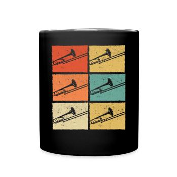 Trombone Joueur de trombone Tromboniste - Mug uni - noir - Devant