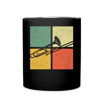 Trombone Joueur de trombone Tromboniste - Mug uni - noir - Devant