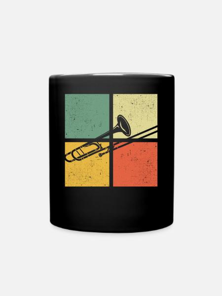 Posaune Posaunenspieler Posaunist - Tasse einfarbig - Schwarz