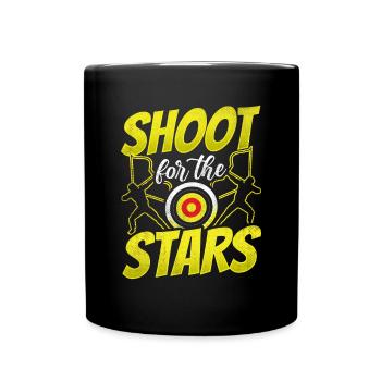 Tirez sur les étoiles - Mug uni - noir - Devant
