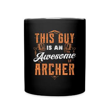 Ce gars est un bon archer - Mug uni - noir - Devant