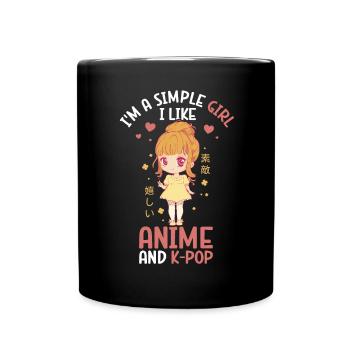 Anime K-Drama - Mug uni - noir - Devant