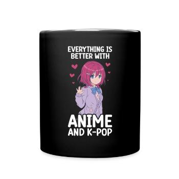 Anime K-Drama - Mug uni - noir - Devant