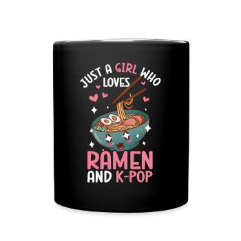 Ramen K-Pop - Mug uni - noir - Devant