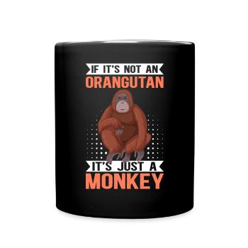 Orangutan Orangutan Monkey Gift - Full Colour Mug - black - Front