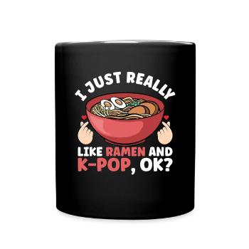 Ramen K-Pop - Mug uni - noir - Devant