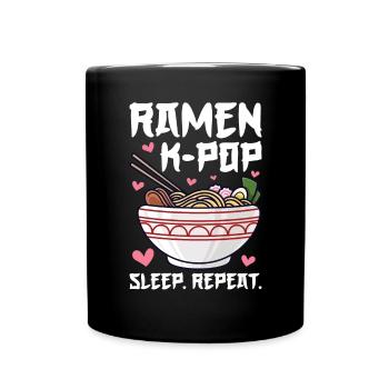 Ramen K-Pop - Mug uni - noir - Devant