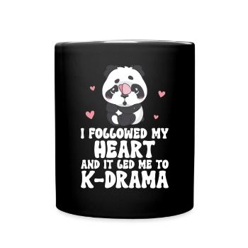 Panda K-Drama - Mug uni - noir - Devant