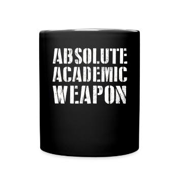 Arme académique absolue des étudiants - Mug uni - noir - Devant