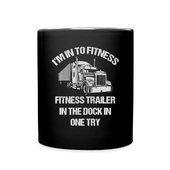 Je suis dans la remorque de fitness fitness dans le dock dans le - Mug uni - noir - Devant